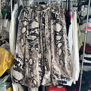 Snake Print Women's Skirt